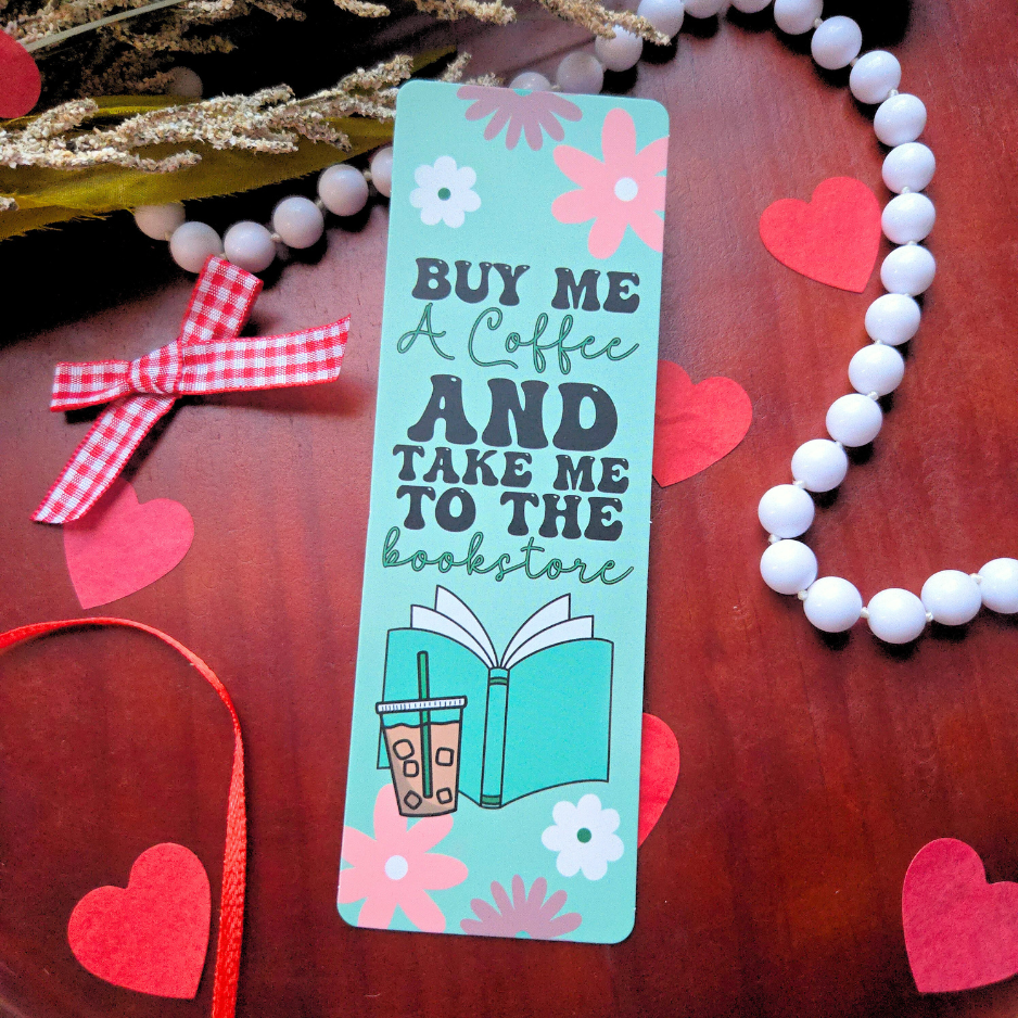 Coffee & Go to the Bookstore Bookmark