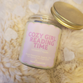 Cozy Girl Reading Time Candle