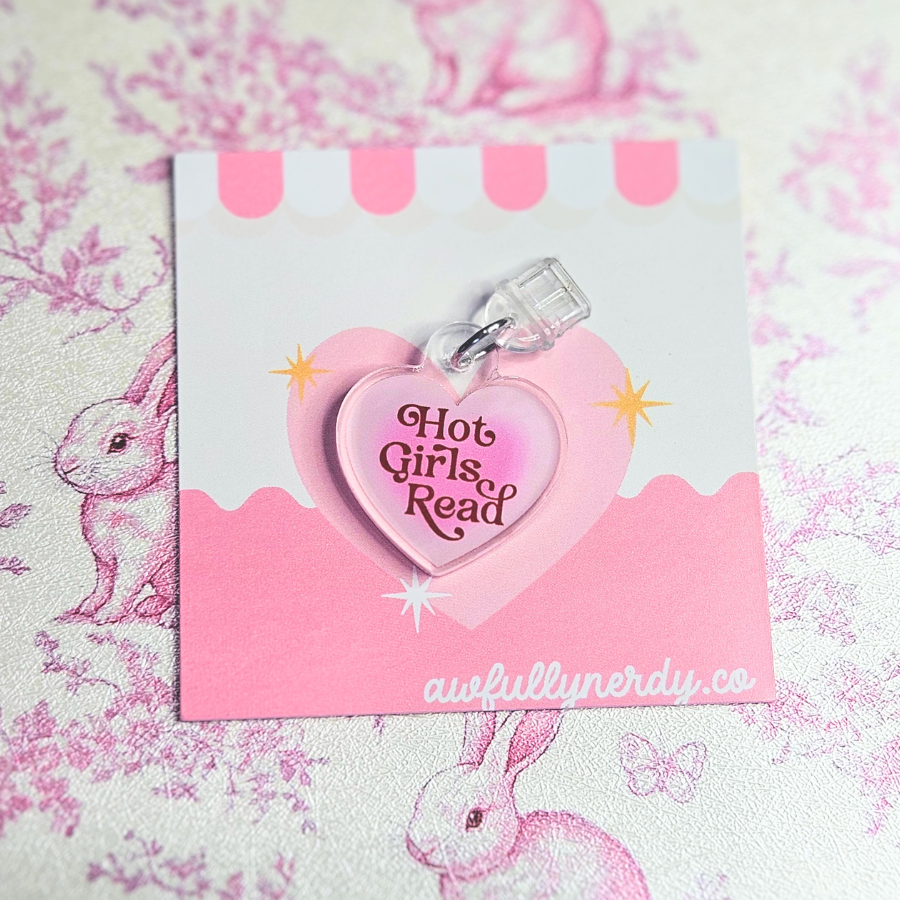 Hot Girls Read Kindle Dust Plug Charm