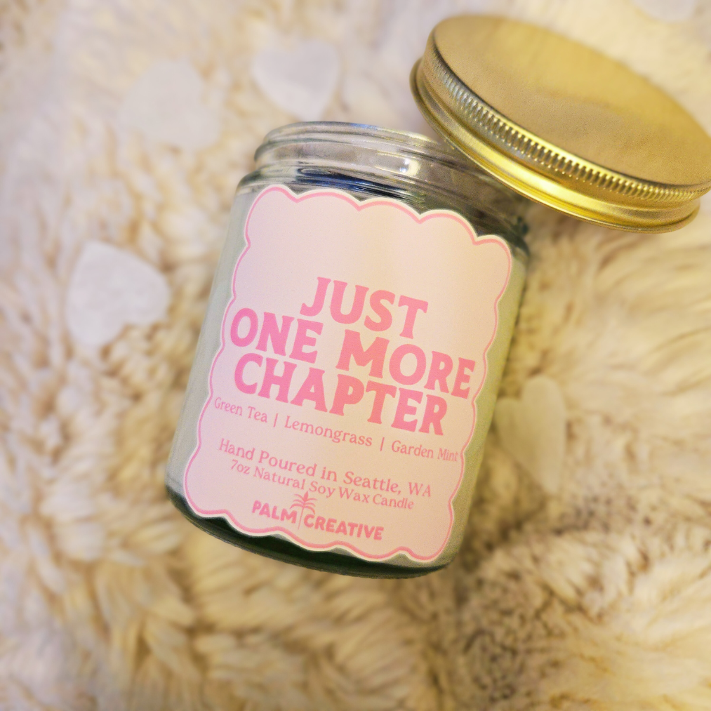 Just One More Chapter Candle