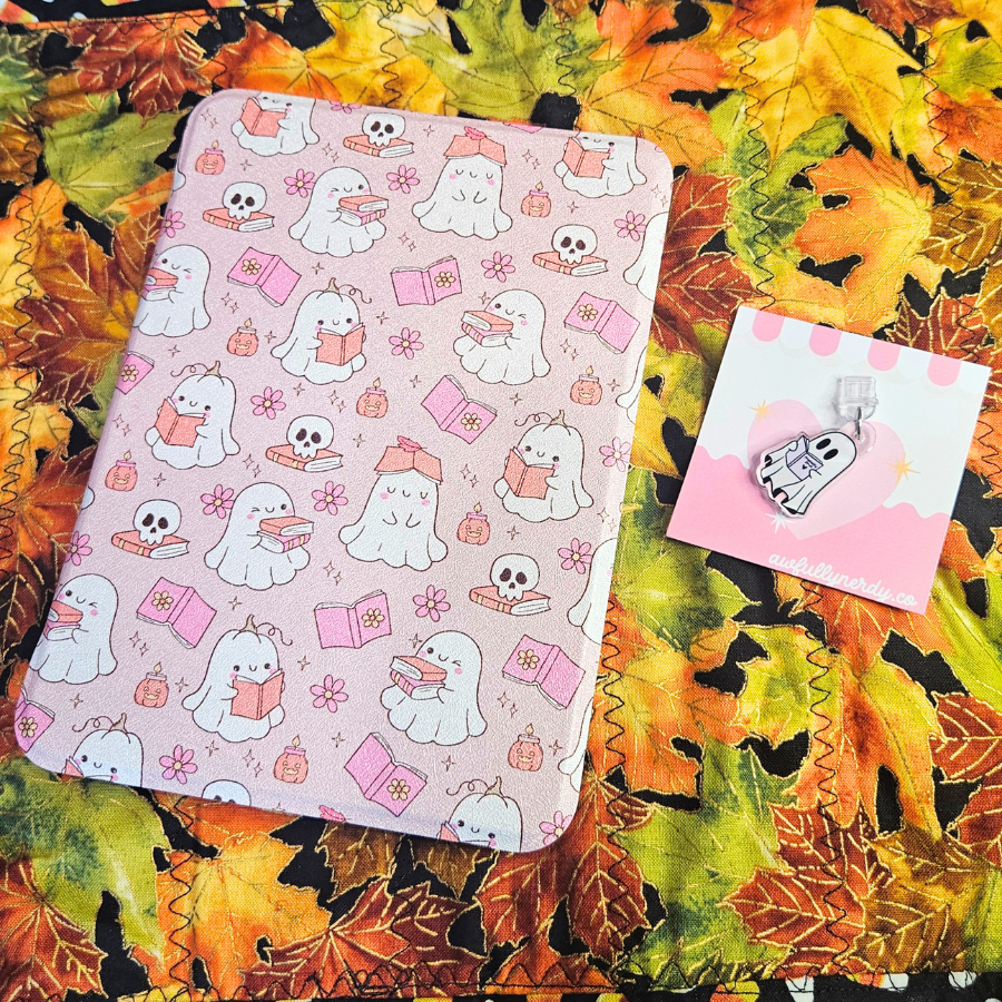 Pink Ghost Reader Kindle Case