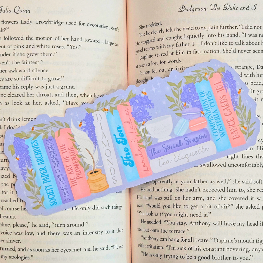 The Ton Regency Bookshelf Die-Cut Bookmark