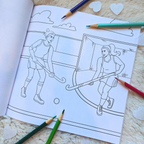 Sports Romance Coloring Book